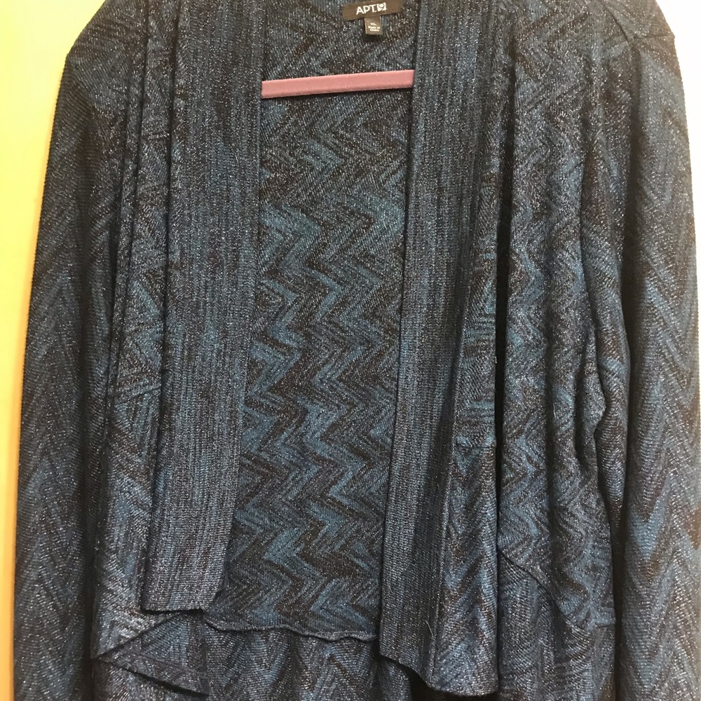 Open front sparkle cardigan
